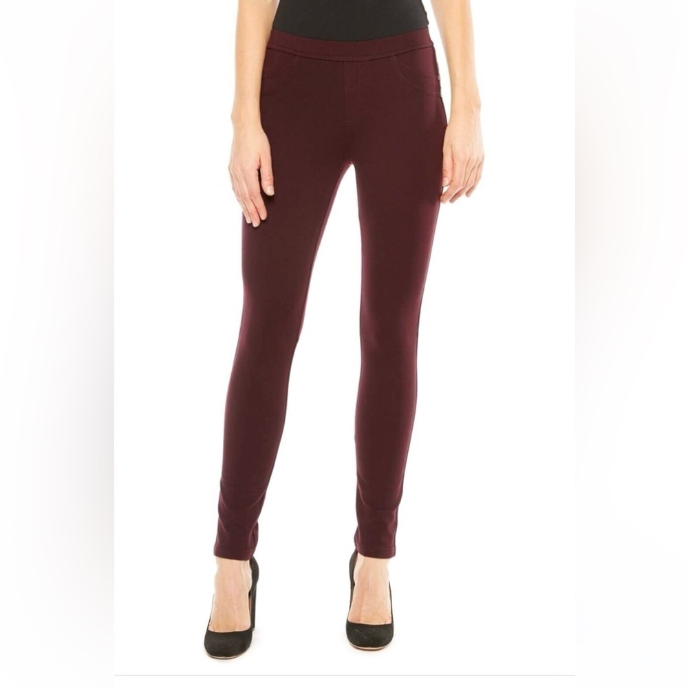 Sanctuary Anthropologie Pull On Burgundy Skinny Ponte Pant Women’s Size S